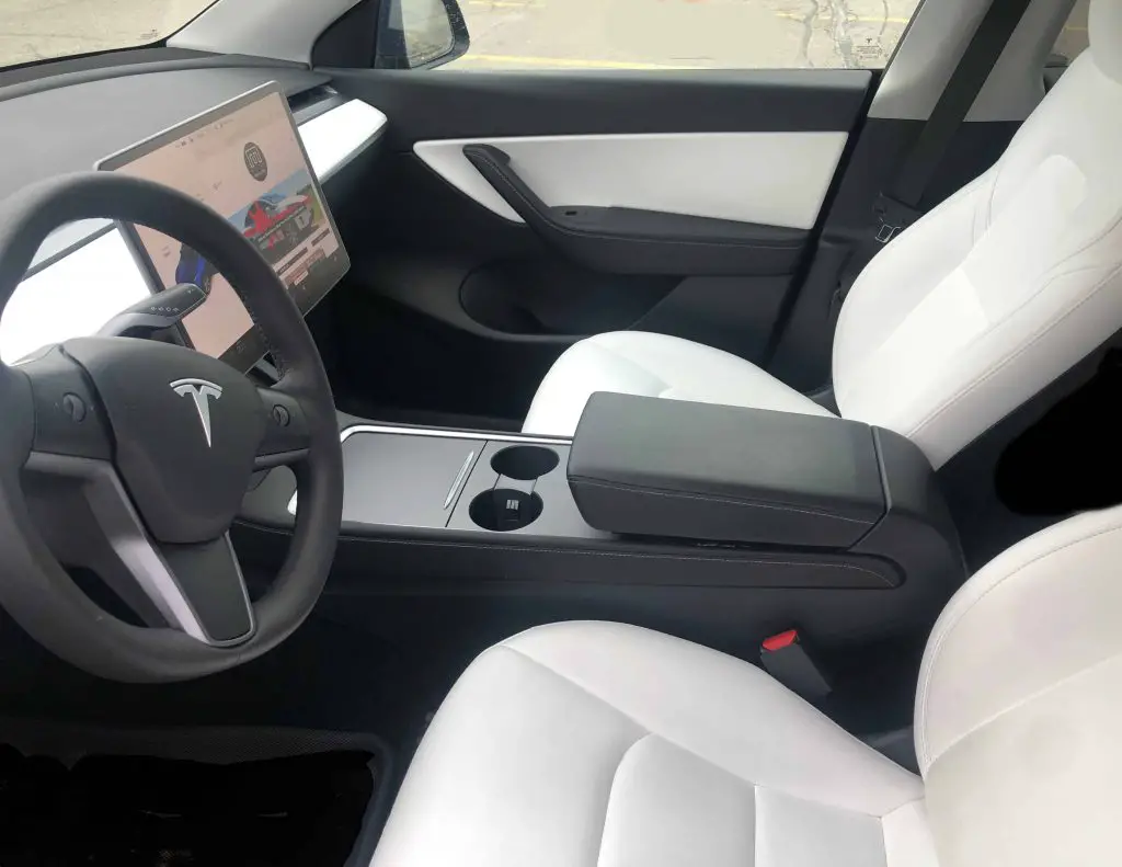 Interior of a Tesla - Guide to Owning a Tesla