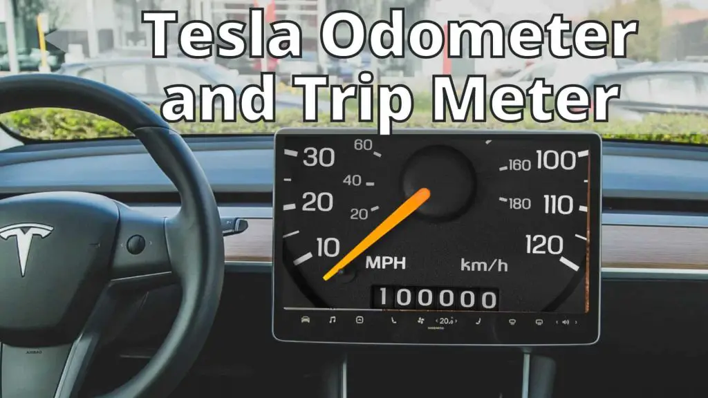 how to check mileage on tesla