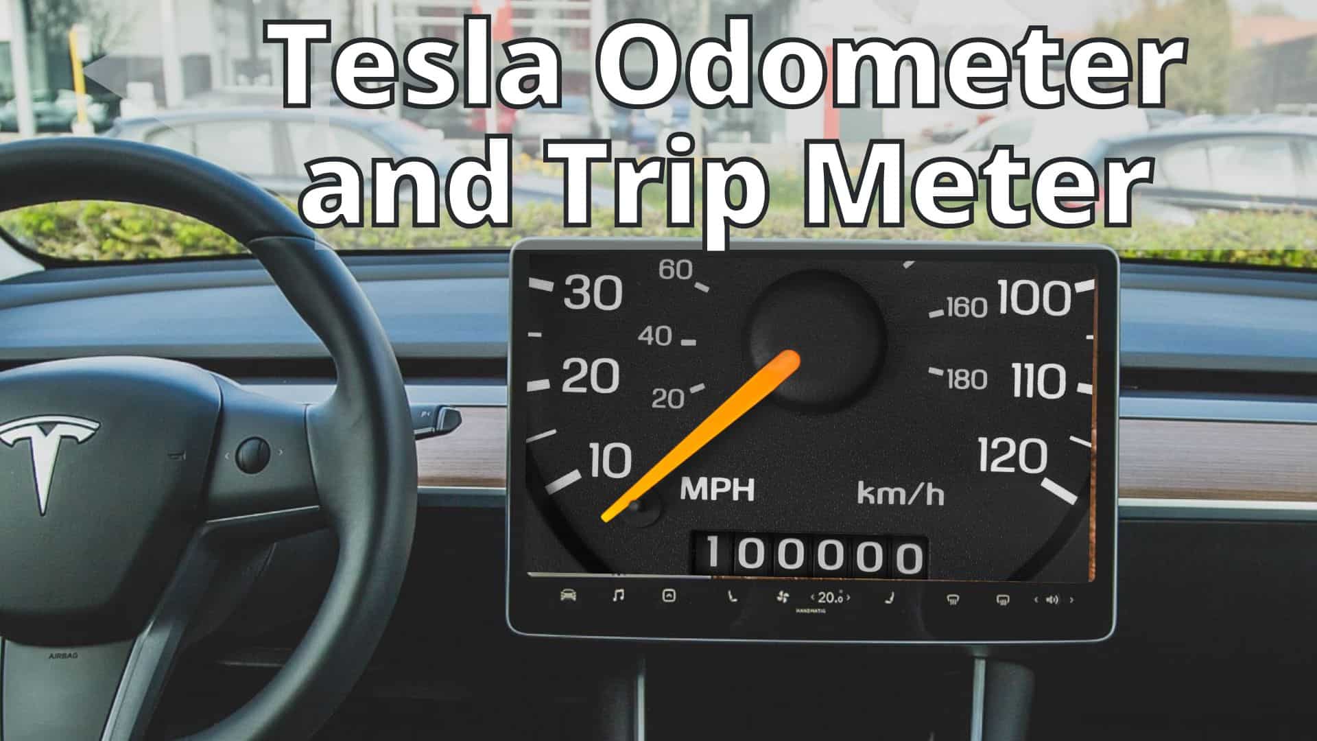 Tesla Odometer and Trip Meter