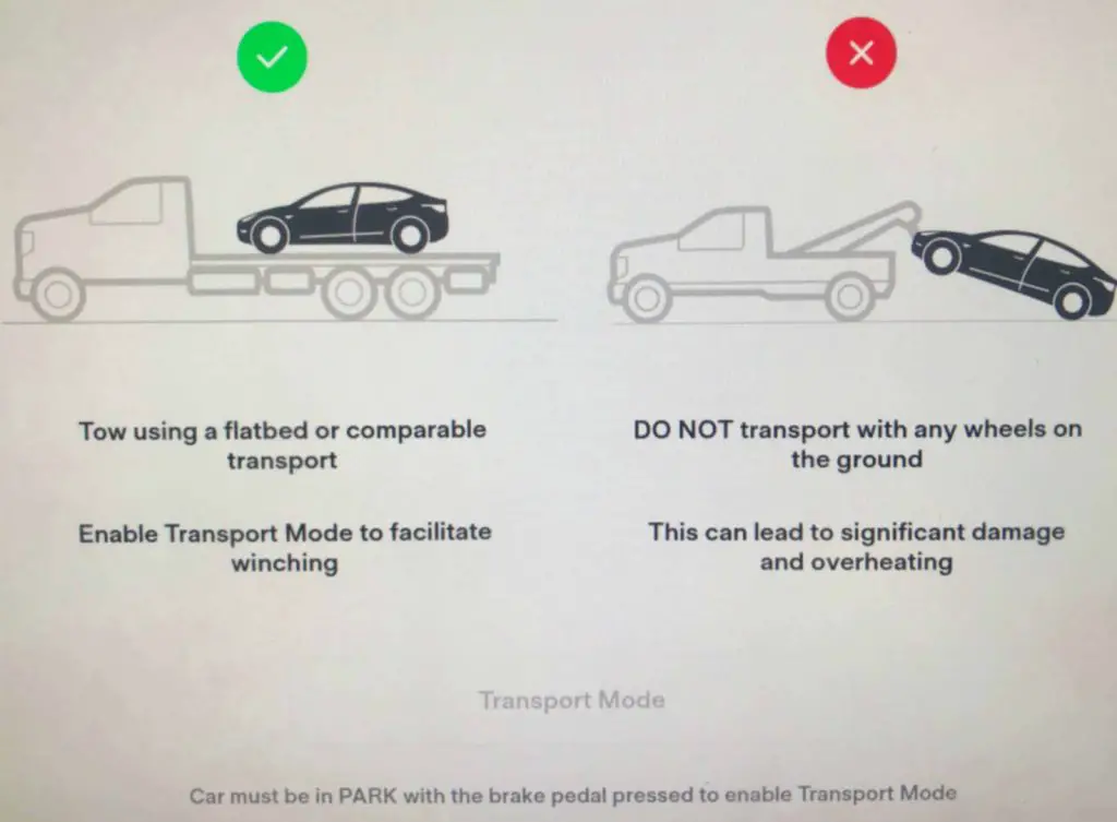 How to tow a tesla