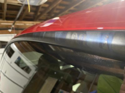 discoloration of tesla trim - Tesla car wash mode