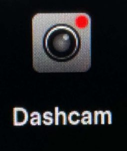 Tesla Dashcam icon - press to View Tesla Sentry Mode Events