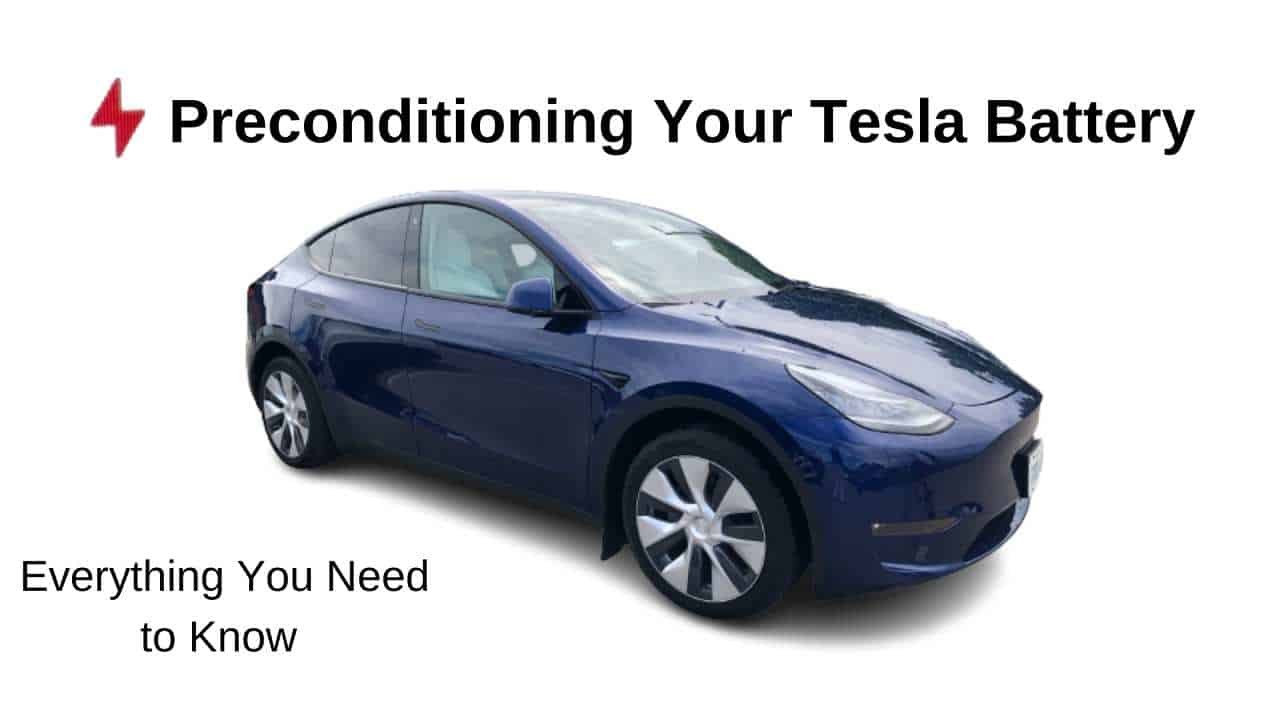 precondition your Tesla battery