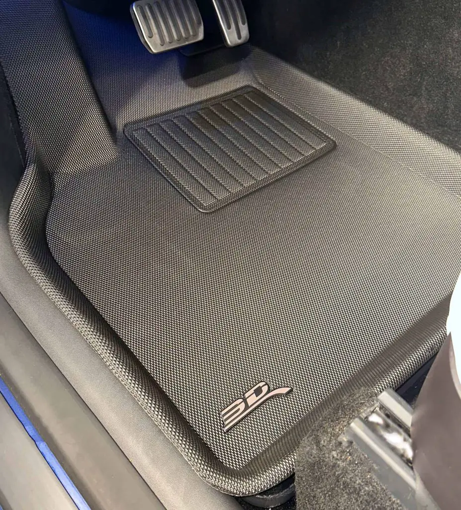 3d mats installed in a Tesla Model Y